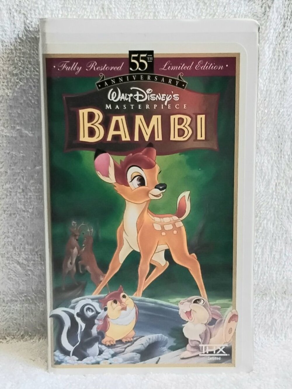 3/$35 1997 A Walt Disney Masterpiece 'Bambi' 55th Limited Edition on VHS Tape!!